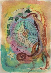 Earth And Heaven - art by Jane valencia (c) 2008